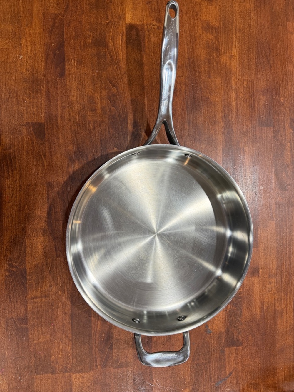 Pampered chef 12” Stainless Steel Frying Pan - Silver